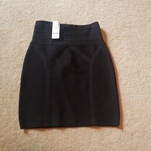 Bebe,  short black bandeau skirt